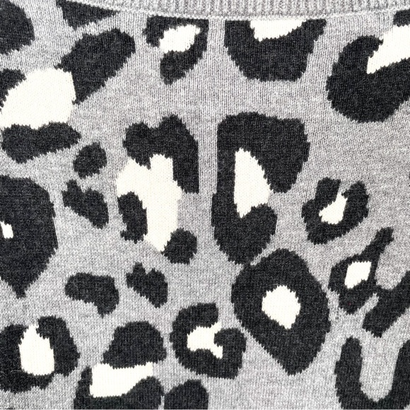 Stella & Dot Leopard Side Button Sweater with Merino Wool - Picture 8 of 8